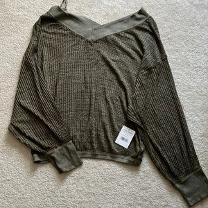 BRAND NEW** Free People oversized long sleeve shirt. Never worn.